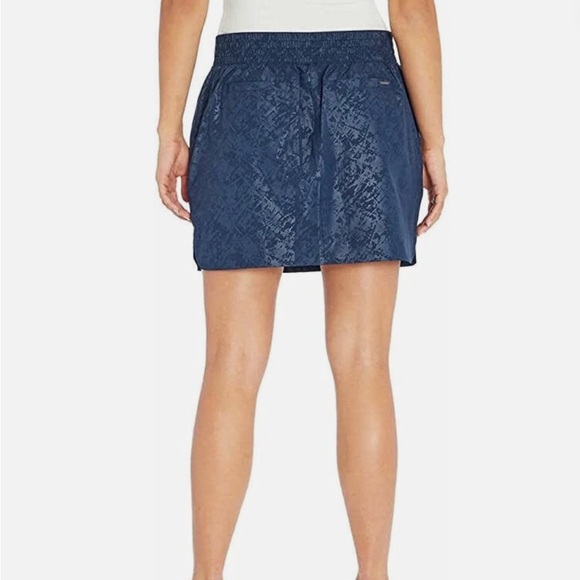 Orvis Women's Textured Navy Mini Skirt - Picture 2 of 12